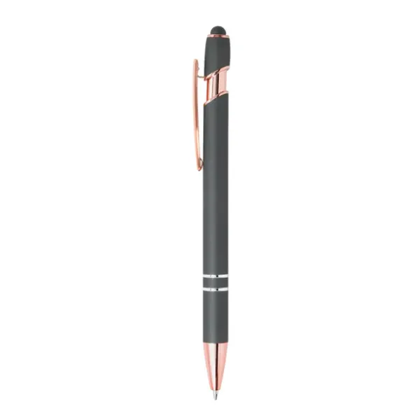 Ellipse Softy Rose Gold Metallic Pen with Stylus 3