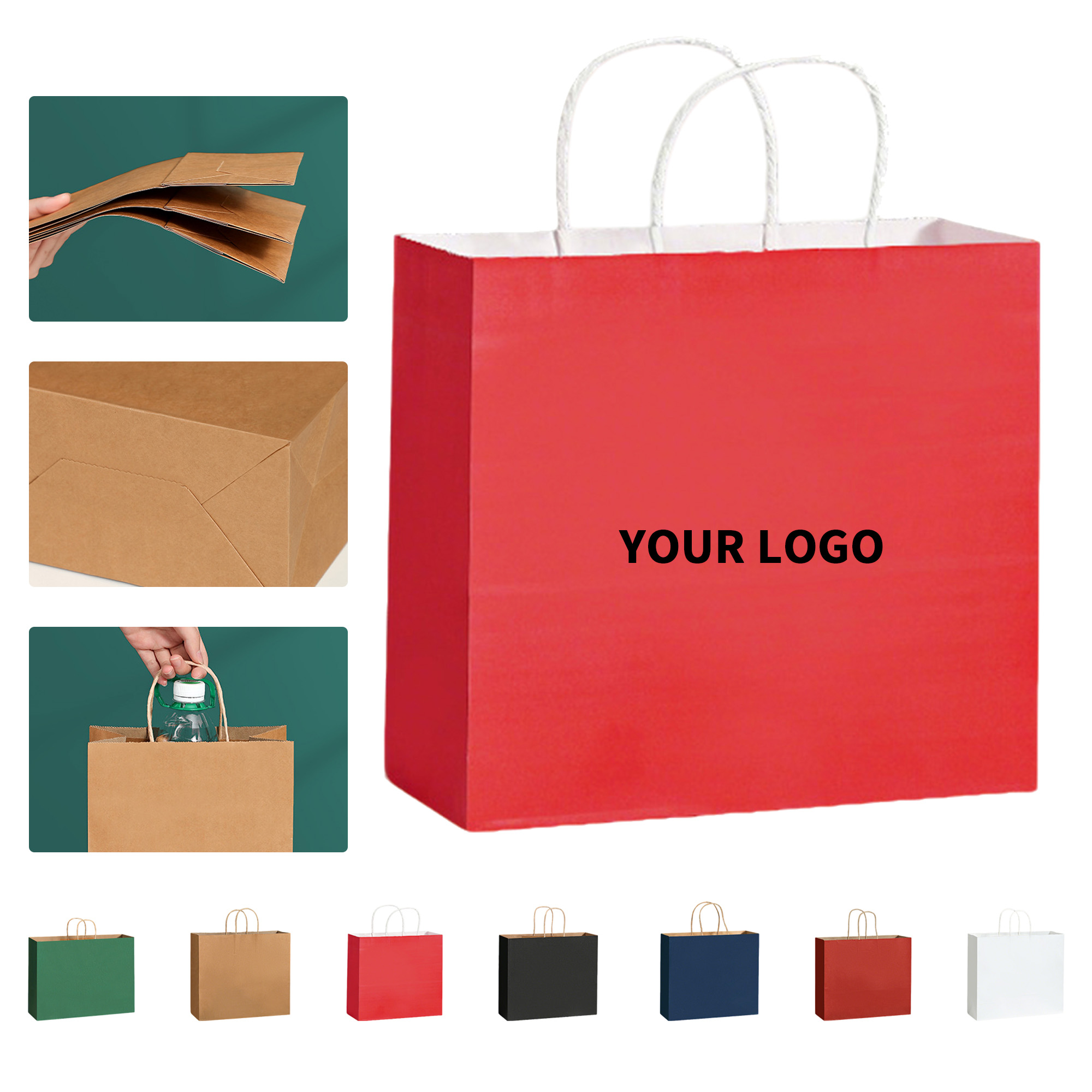 Kraft Paper Shopping Handbag 7