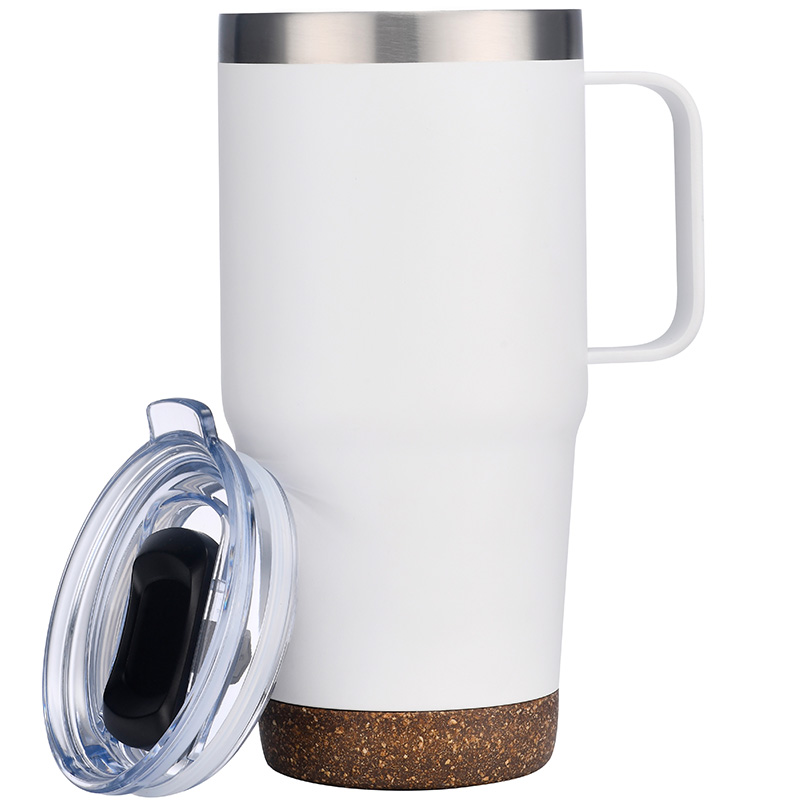 24oz. Travel Mug with Cork Bottom & Lid 14