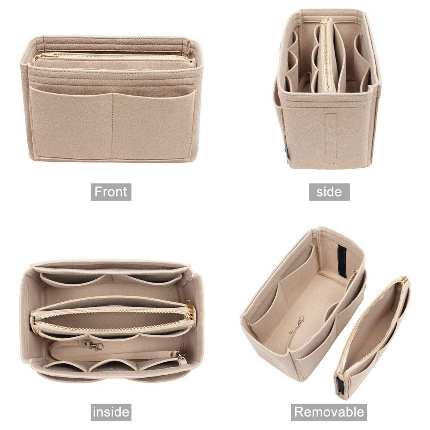 Felt Purse Organizer Insert Bags 2