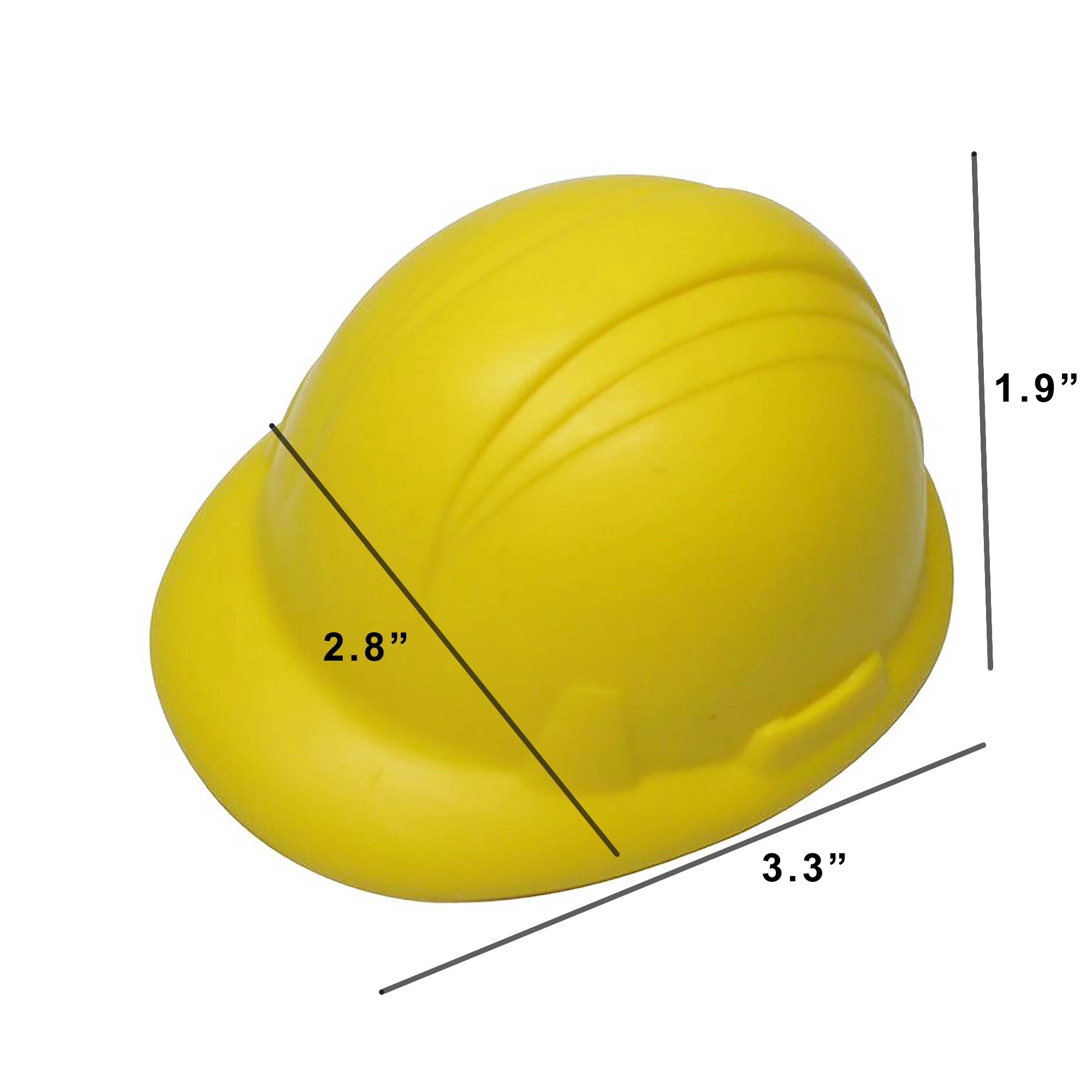 3.3" Stress Ball Reliever Safety Helmet Shape 8
