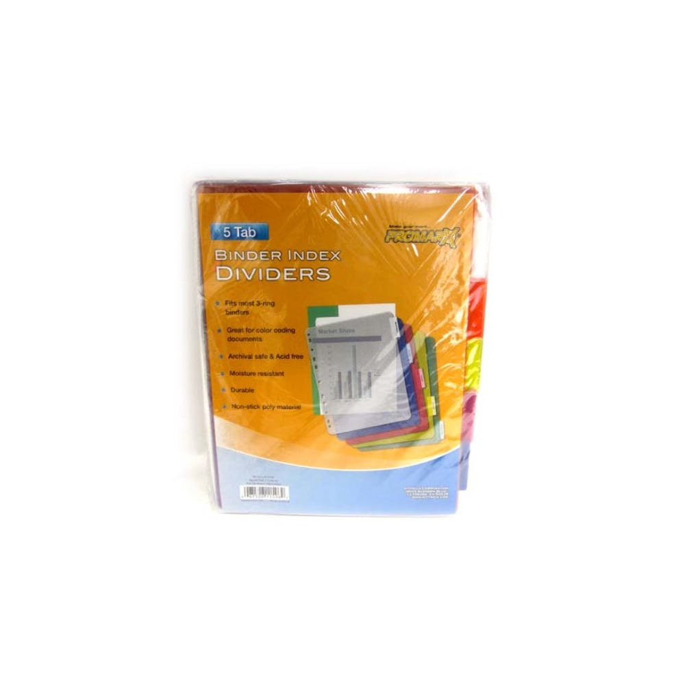 Binder Index Dividers - 5 Pack 2