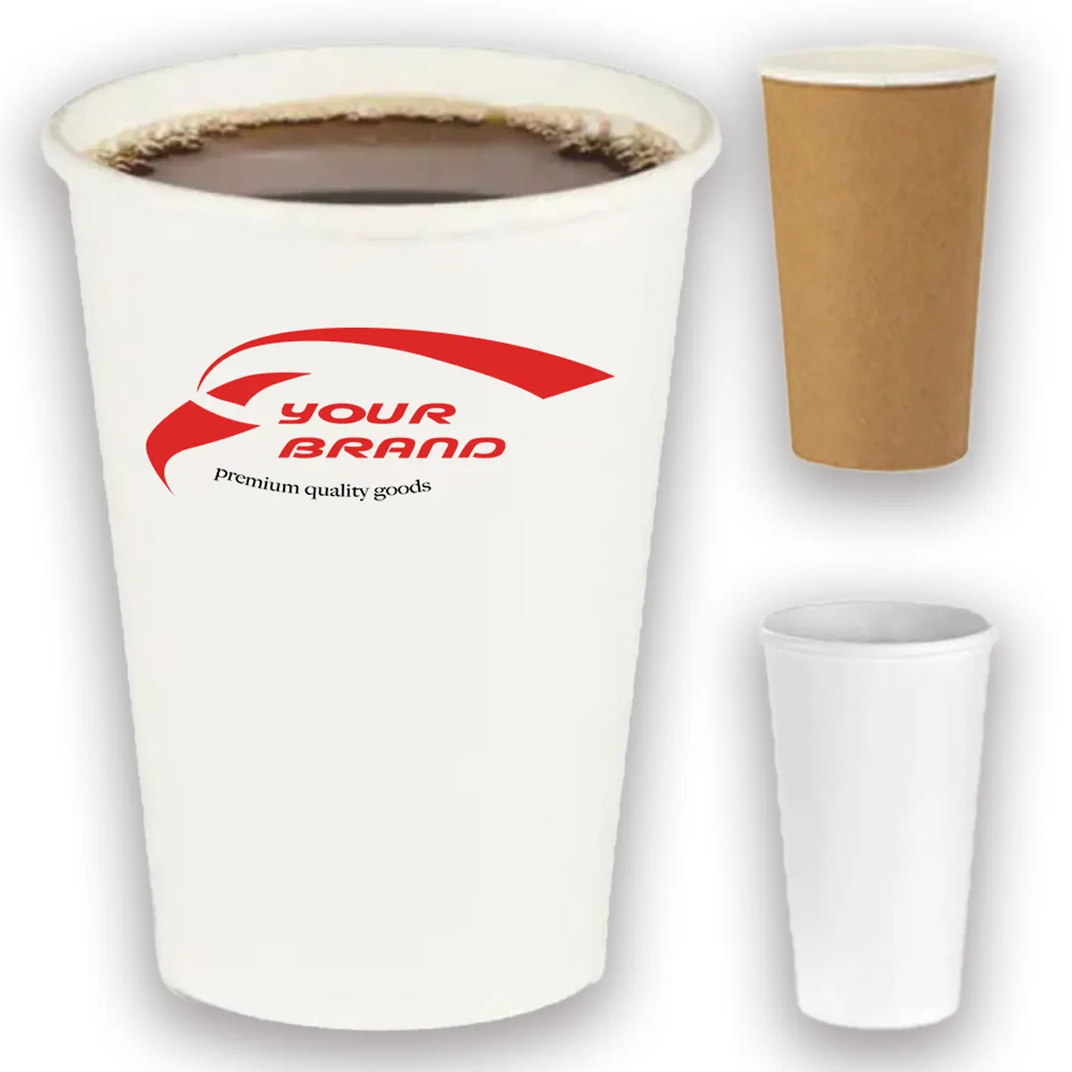 20 OZ Insulated Double Wall Paper Cup for Hot or Cold Drinks 3