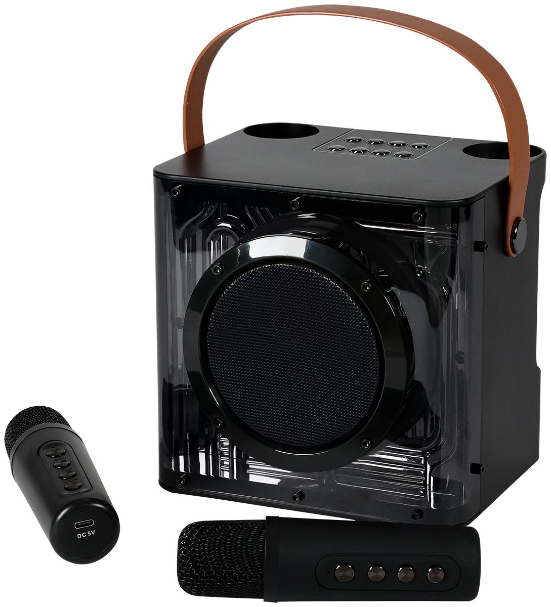 15W Karaoke Wireless Speaker with 2 Mics 58