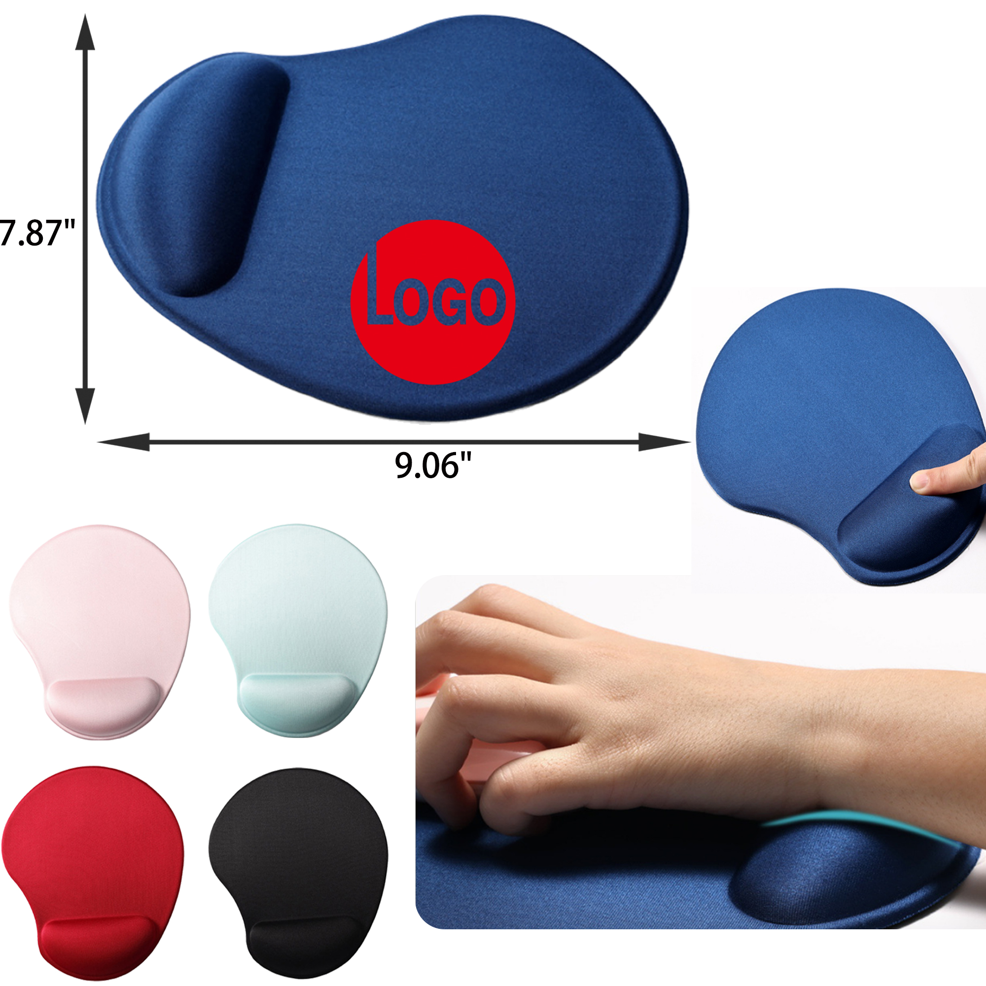 MOQ 50 PCS Stylish Silicone Wrist Rest Mouse Pad 13