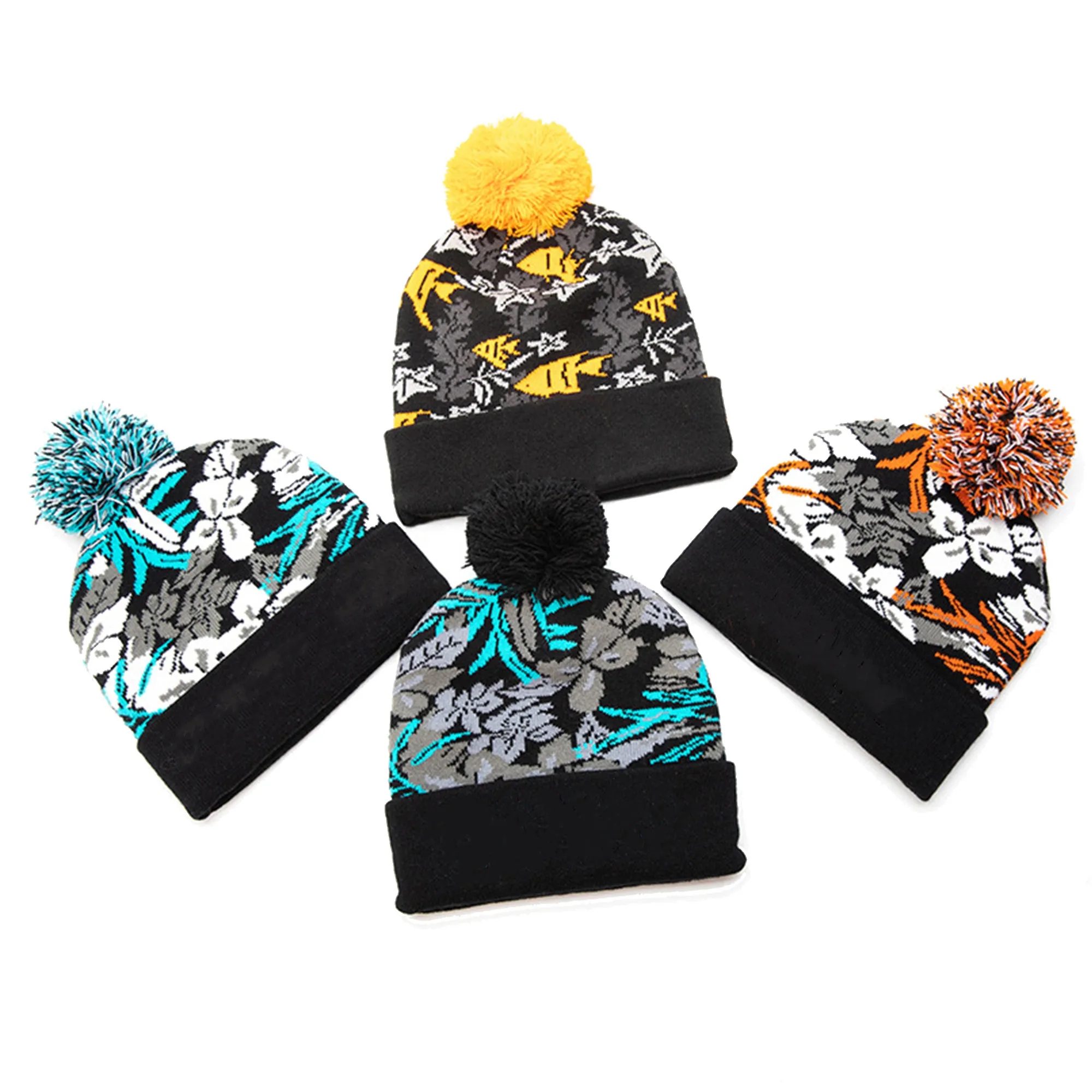 Custom Knitted Pom Beanie 3