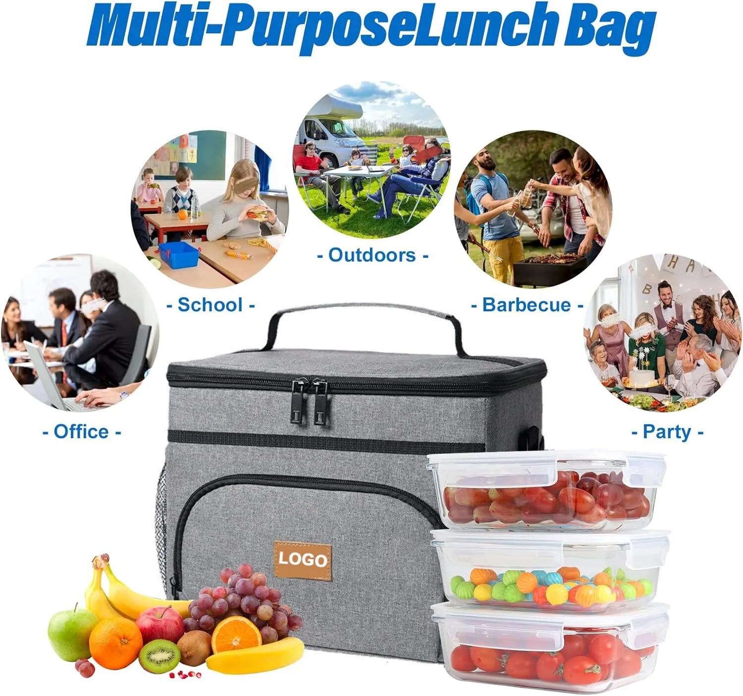 Large Insulated Lunch Bag 6