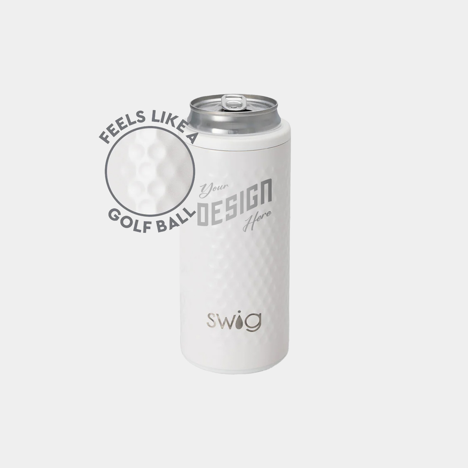 12 oz SWIG® Golf Slim Stainless Steel Insulated Can Cooler 1