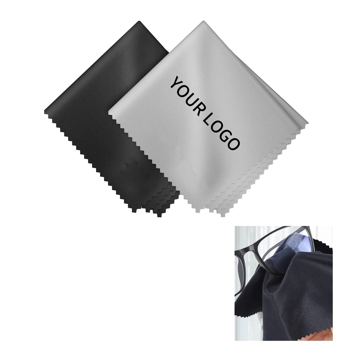 Portable Screen Cleaning Cloth with Zigzag Edge 2