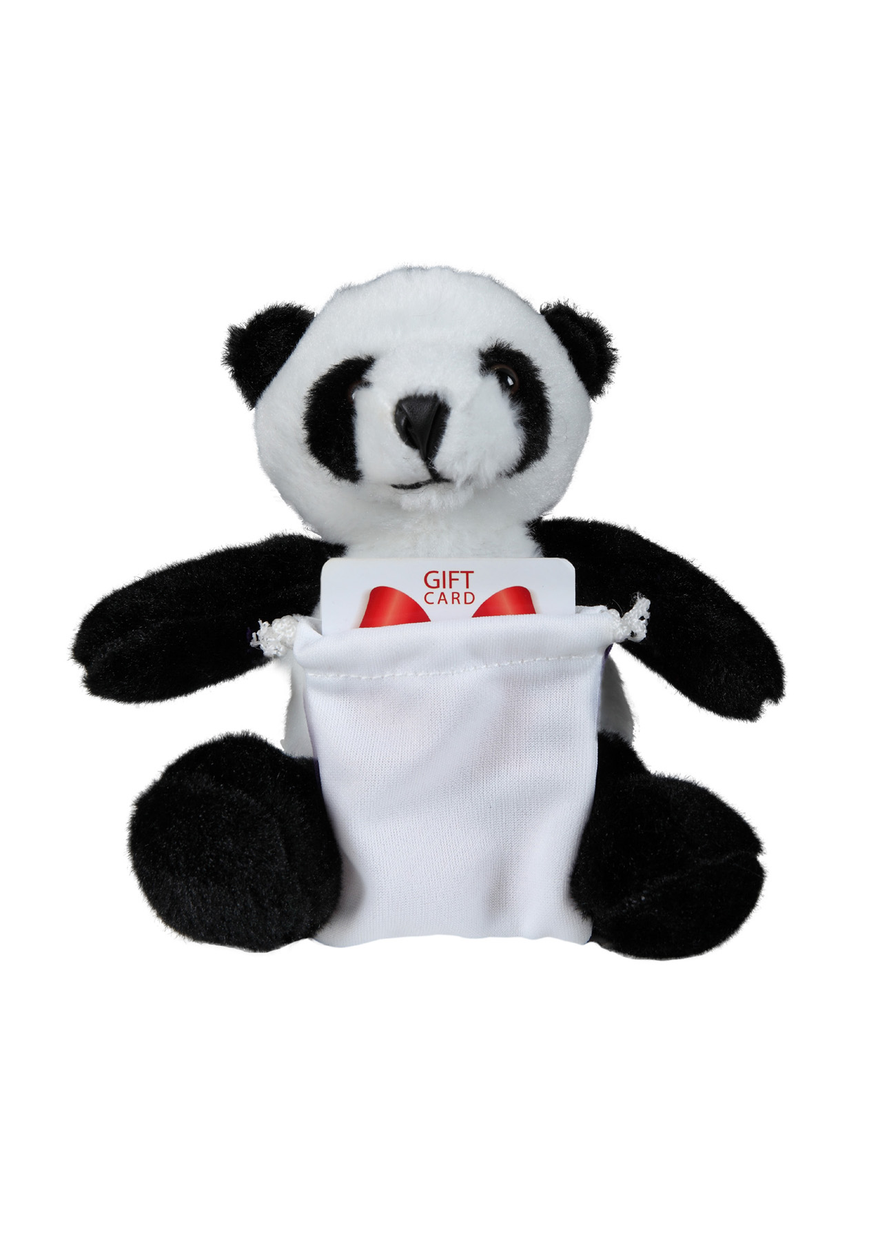 soft plush Panda with gift card sack 3