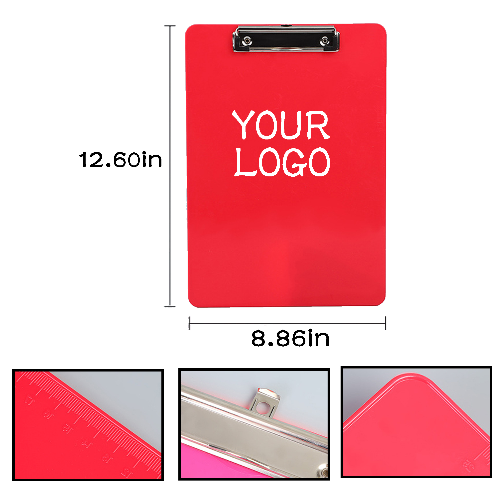 MOQ 20 PCS Plastic Clipboard With Clip 2