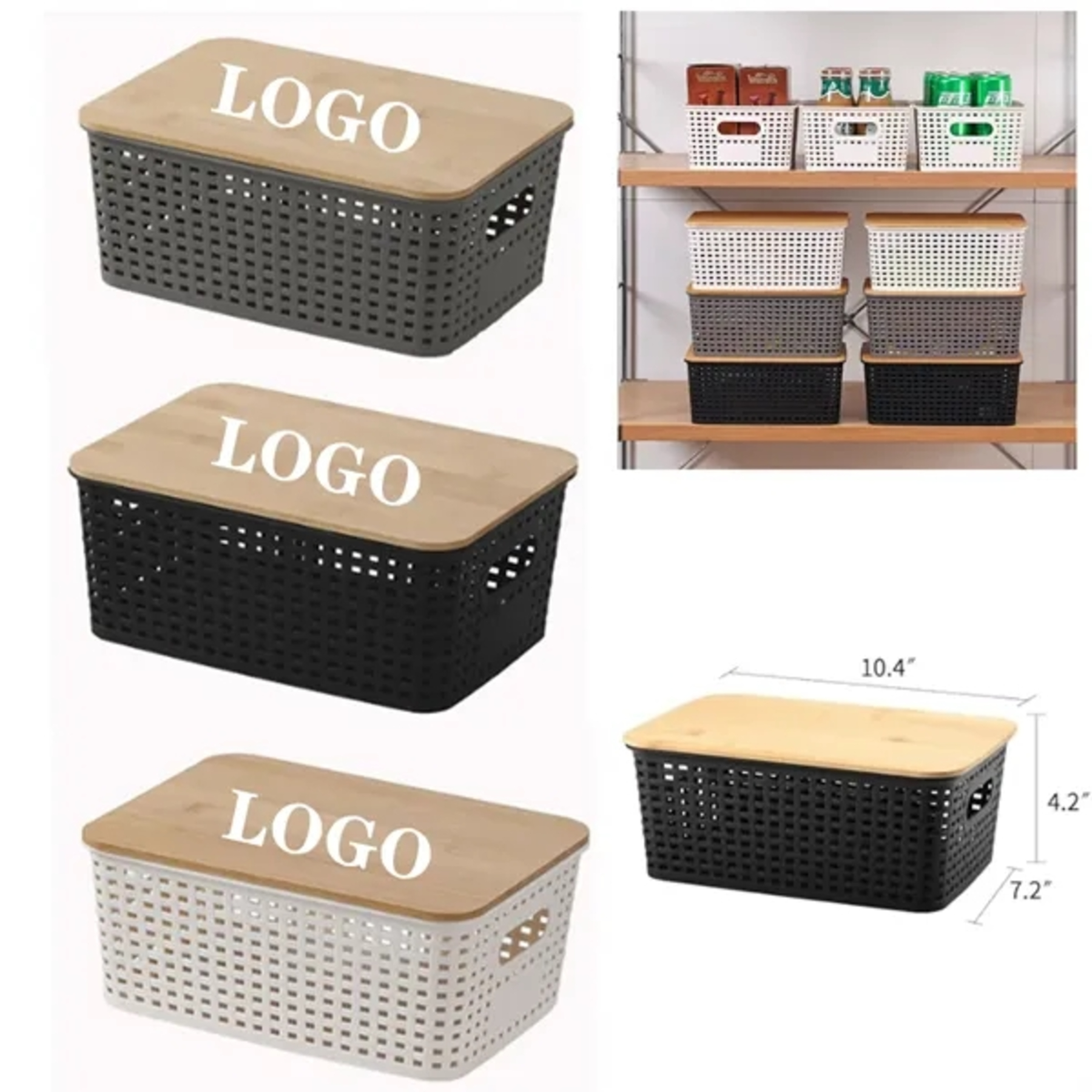 Storage box with lid
2