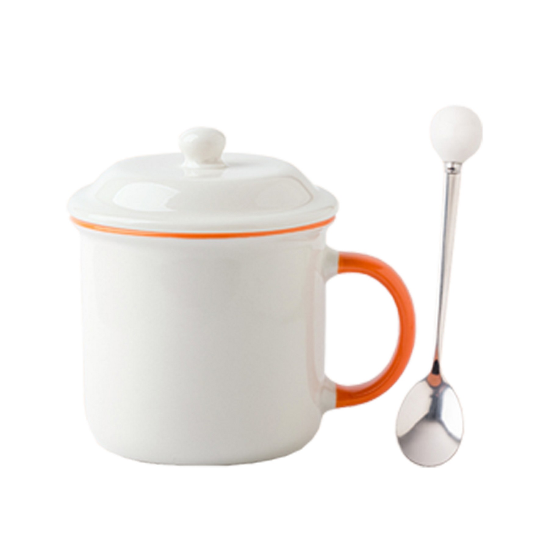 Ceramic Coffee Mugs With Lid 11 Oz 2