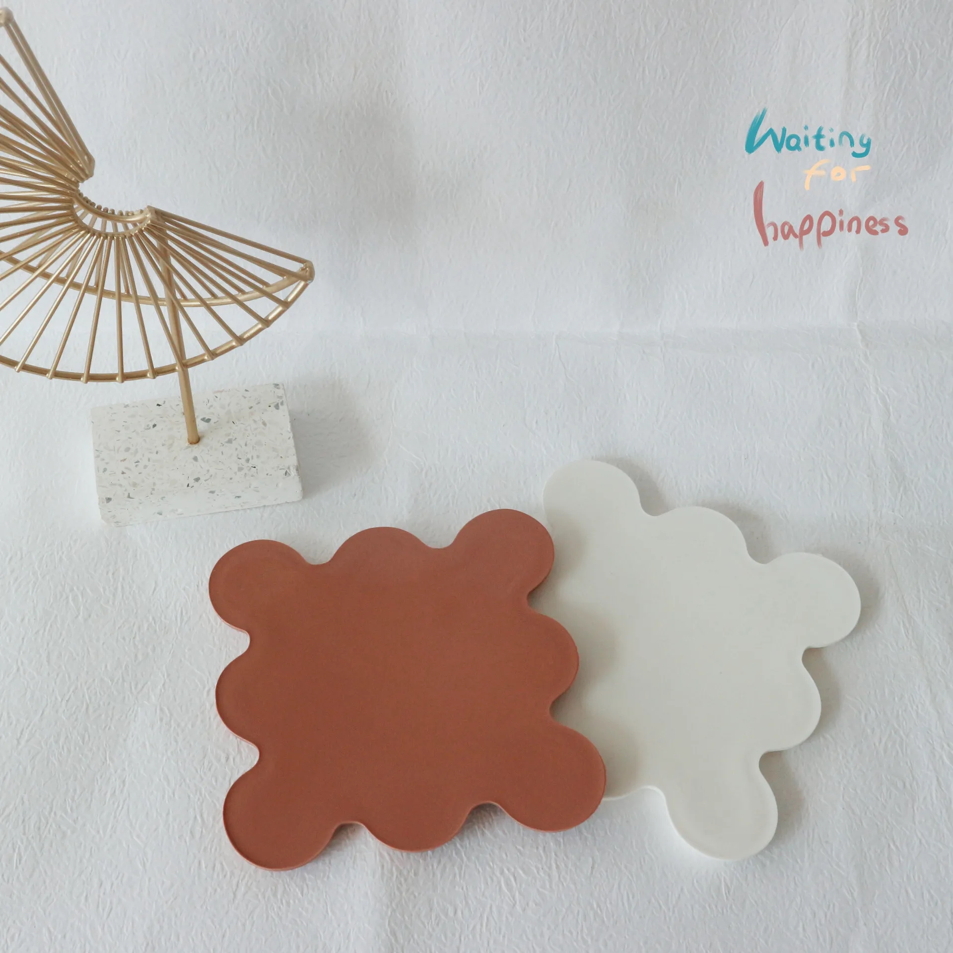 PVC Shaped Soft Rubber Anti Slip Coaster 5