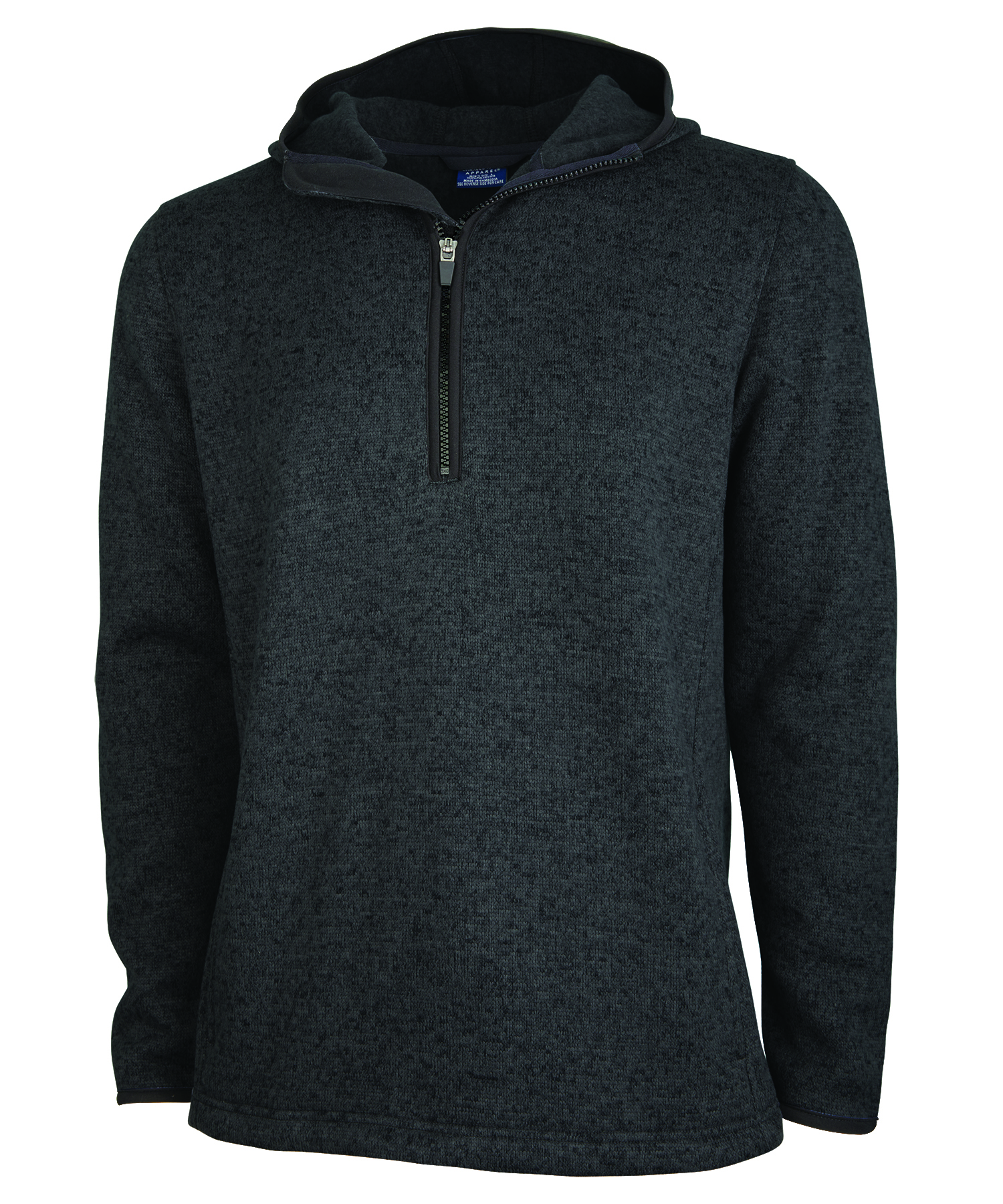 Men's Heathered Fleece Quarter Zip Hoodie