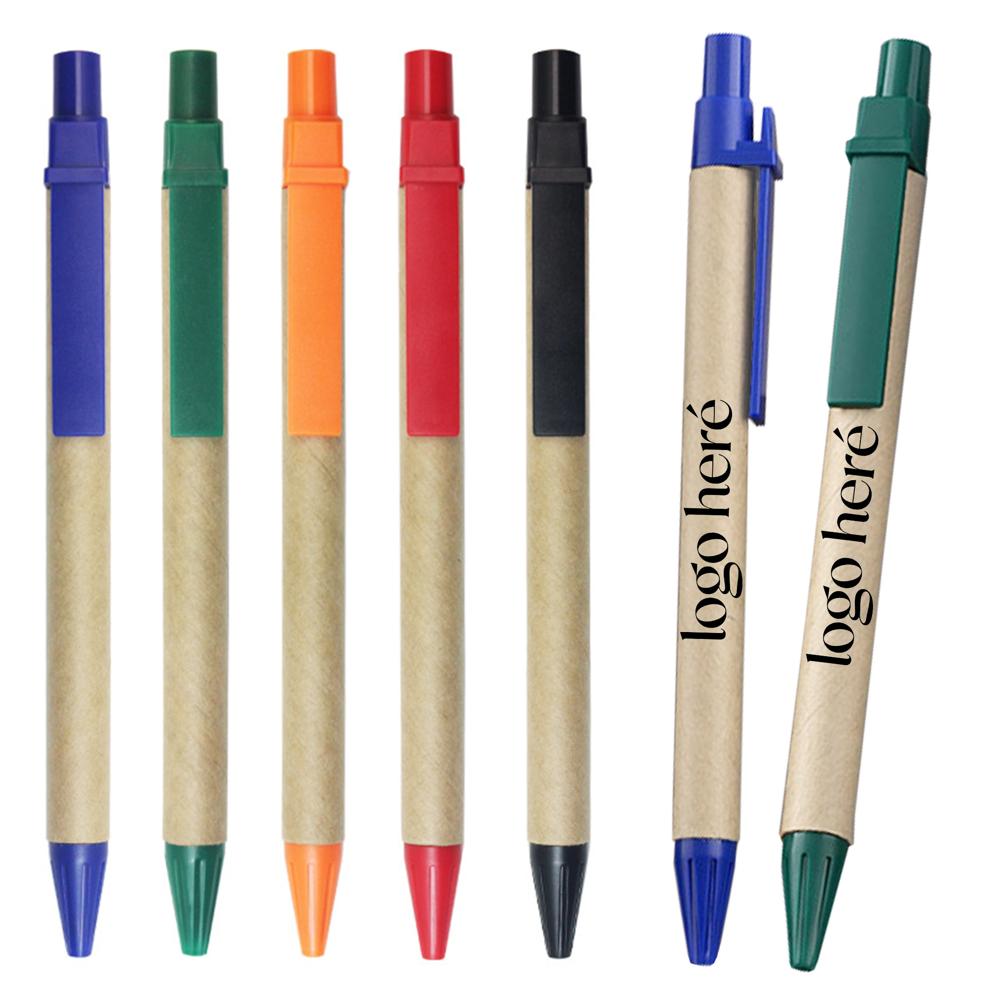 Custom Kraft Paper Ballpoint Pen 1