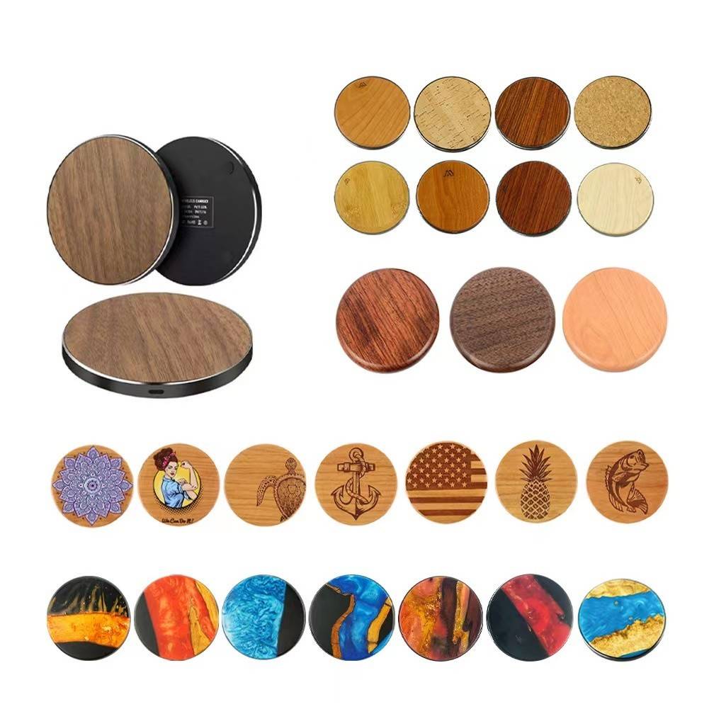 Wooden Qi Wireless Charger Pad 1