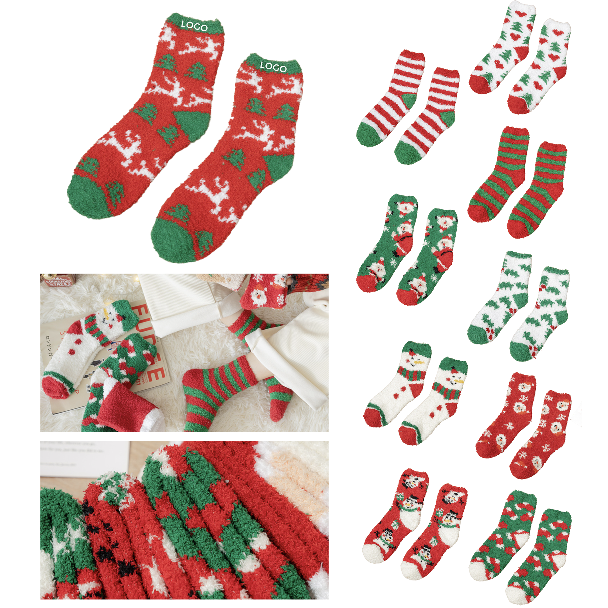 MOQ 10 PCS Traditional Christmas Stocking 2