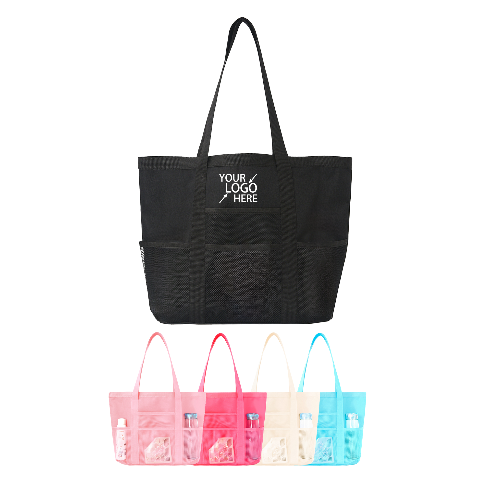 Polyester Foldable Mesh Large Capacity Tote 1