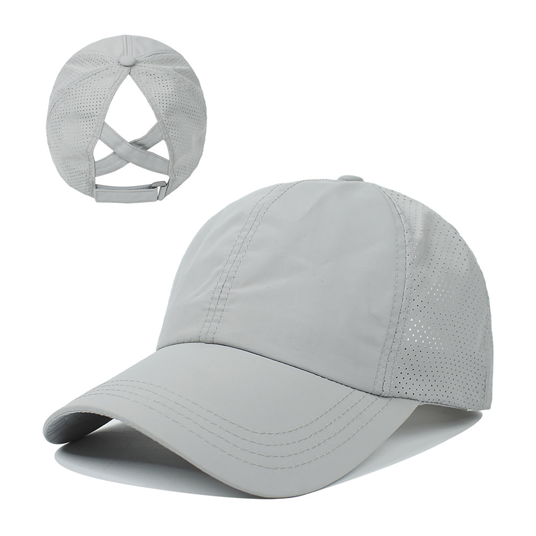 Ladies Crisscross Back Ponytail Cap 3