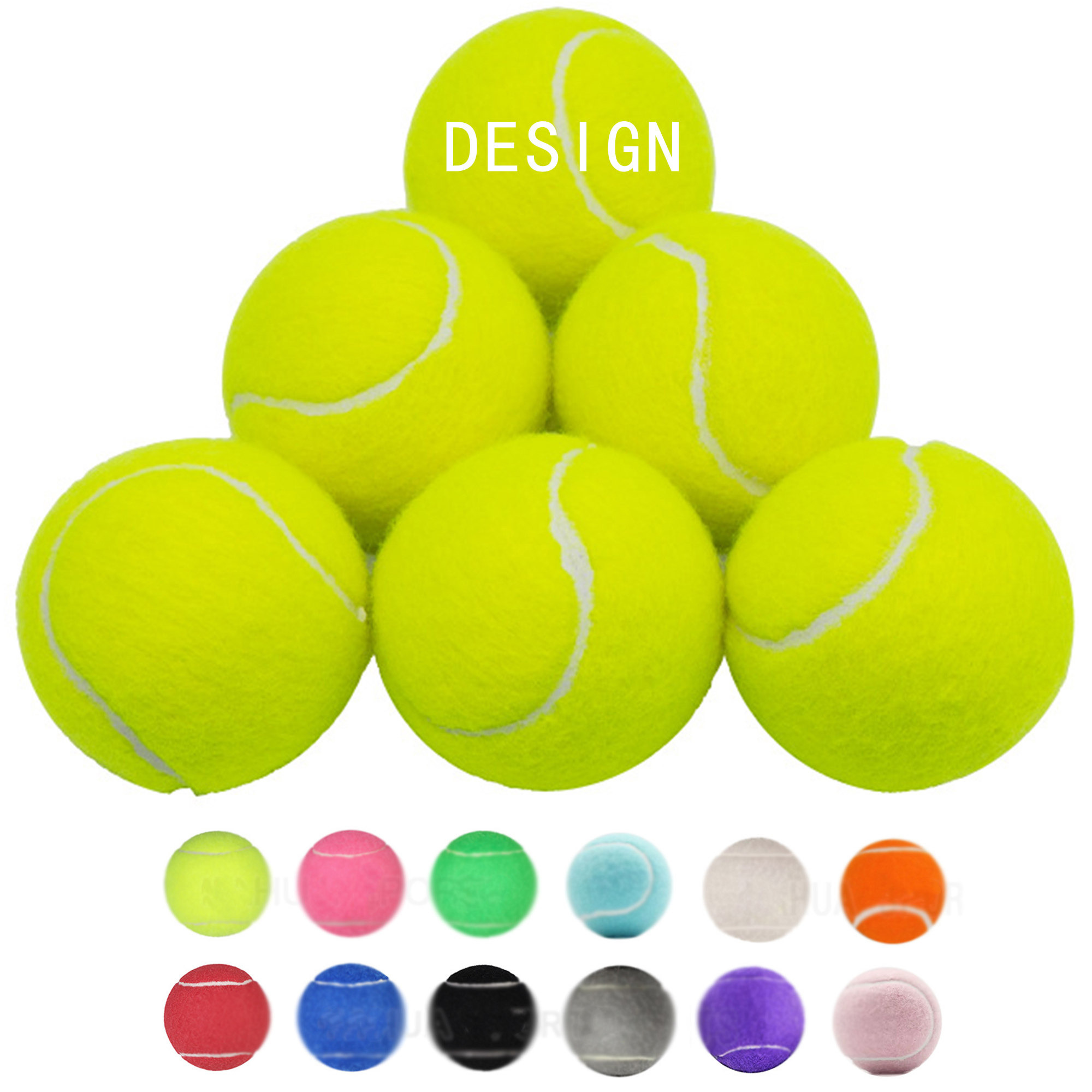 Min Order 20 Training Tennis Ball with Logo 2