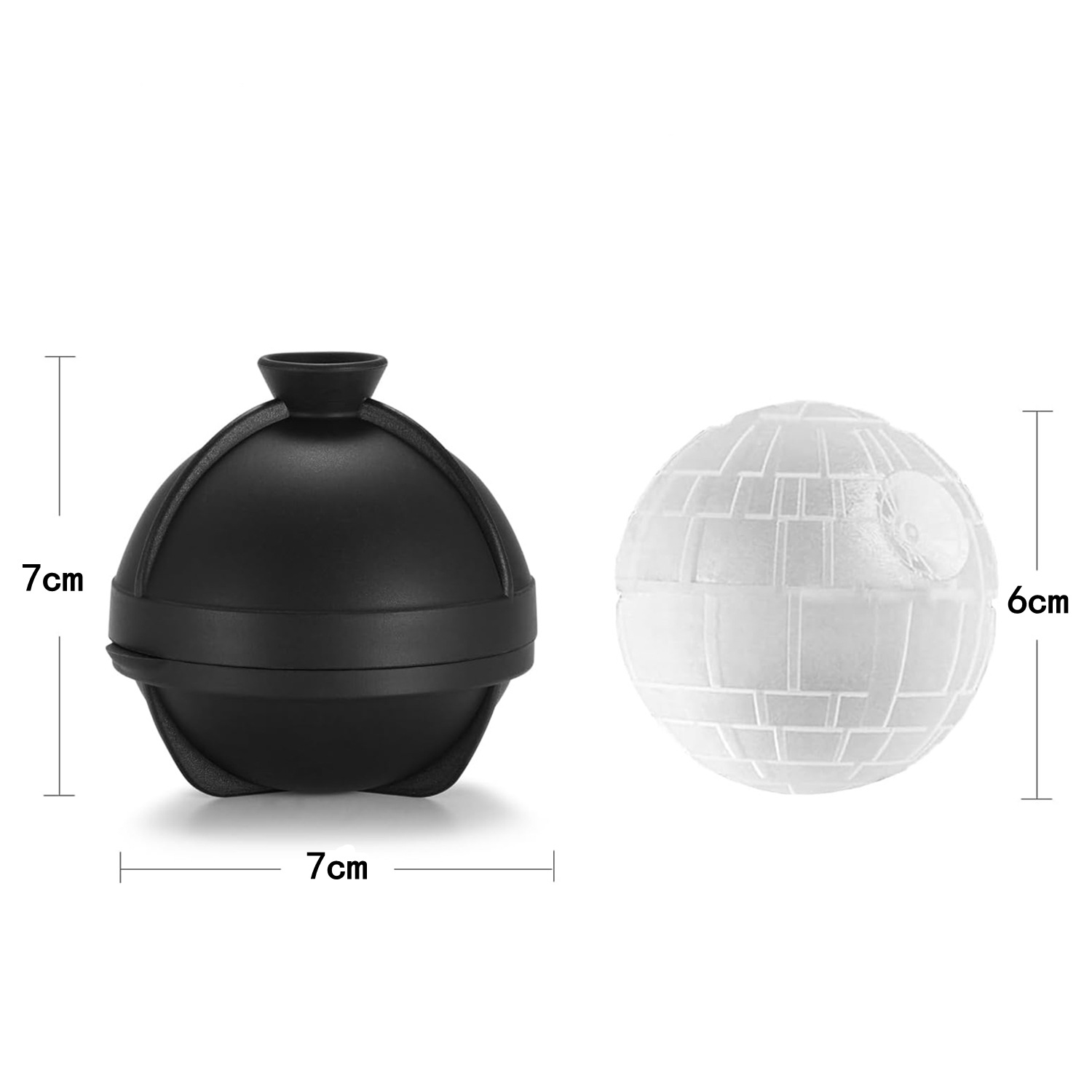 Silicone Single Sphere Whiskey Ice Mold with Cover 5