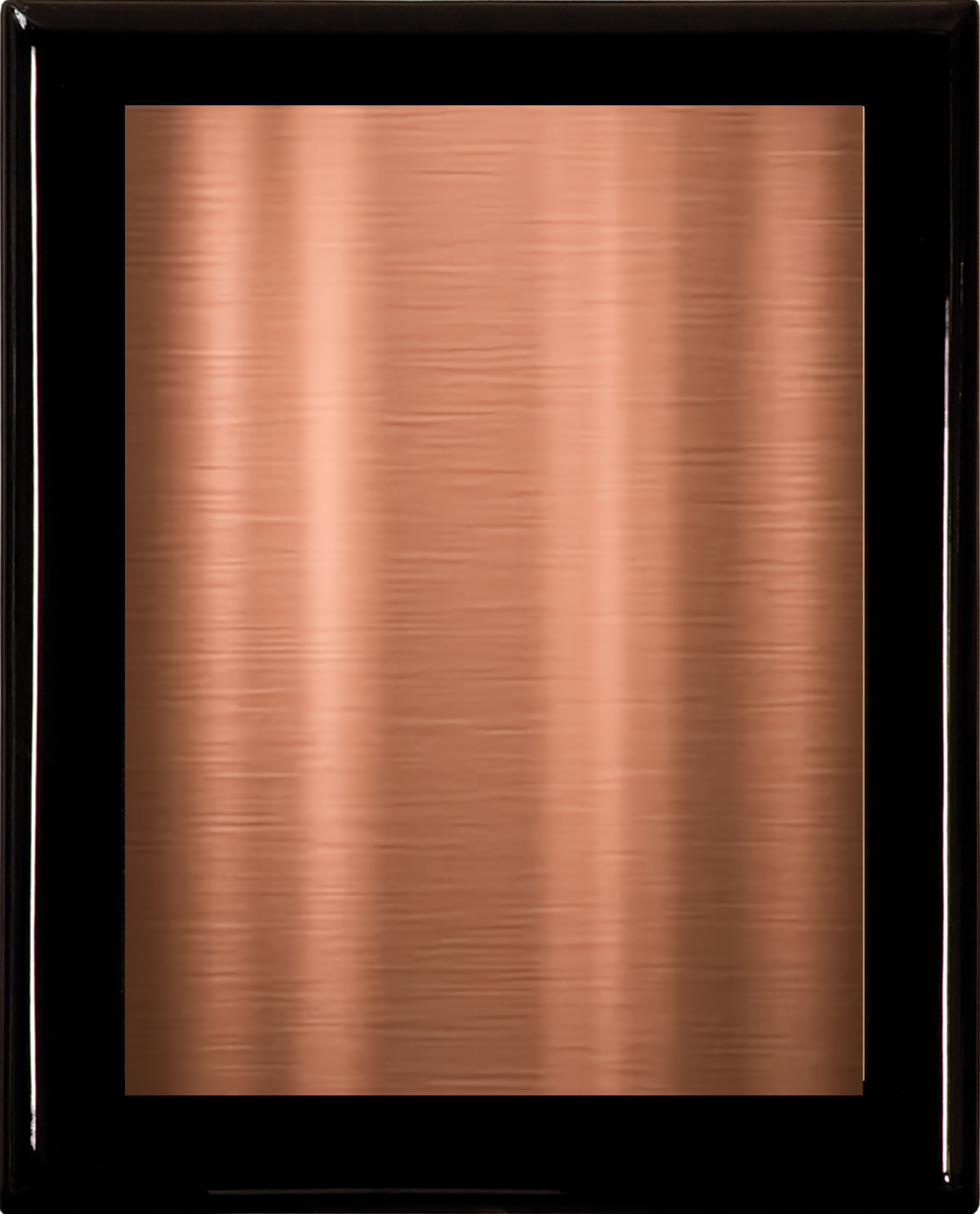 Black Piano Finish Wood Plaque w/Single Engraved Plate 7