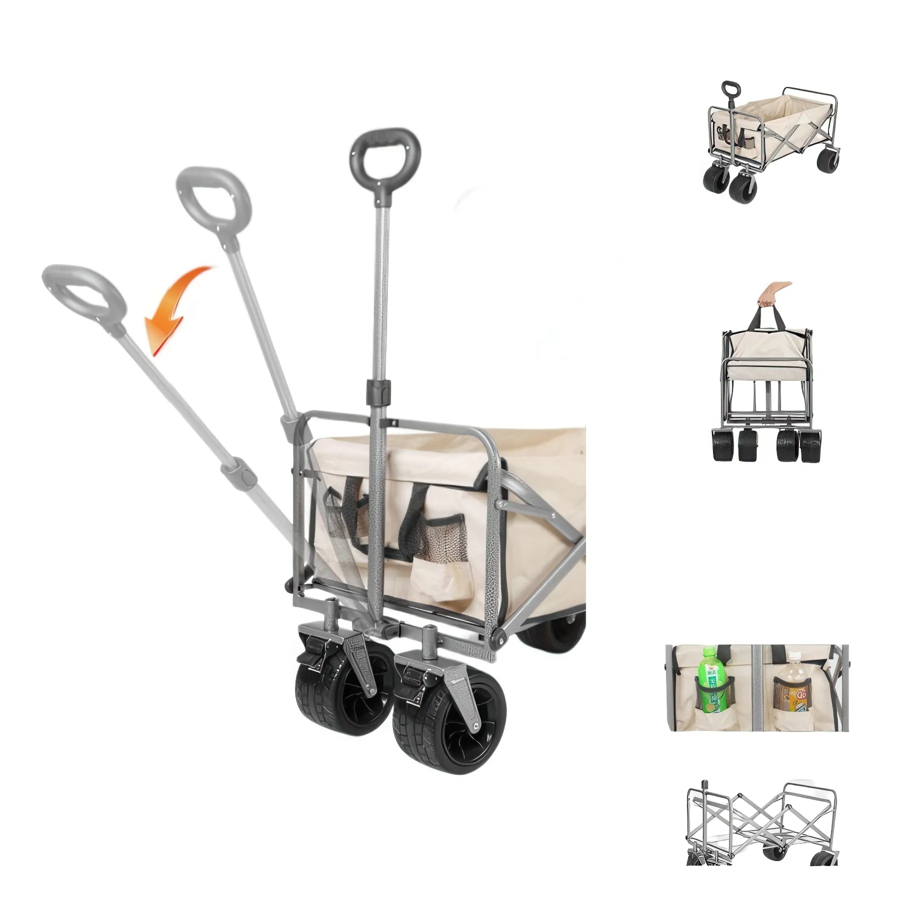 Folding Large Camping Picnic Handcart 6