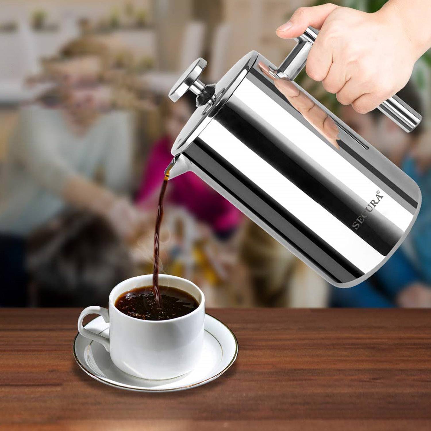 Stainless Steel Pour-Over Coffee Maker 8