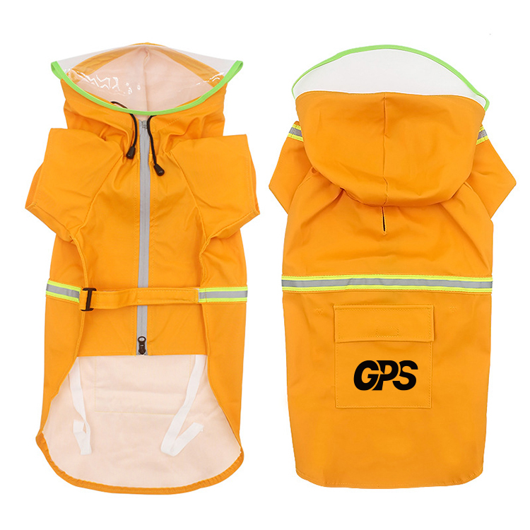 Raincoats for Large Dogs with Reflective Strip Rain