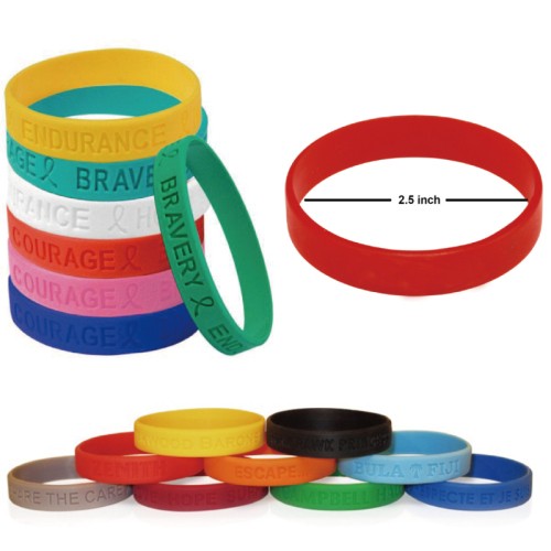Debossed Silicone Wristband 1
