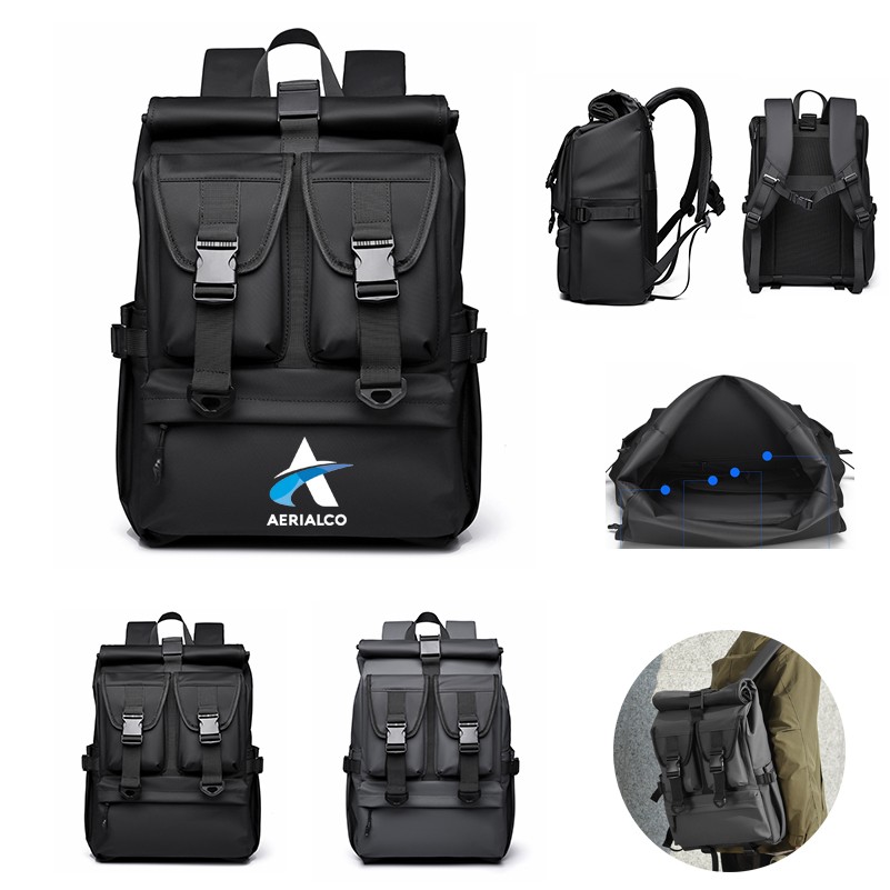 Multi-Pocket Oxford Laptop Backpack 3