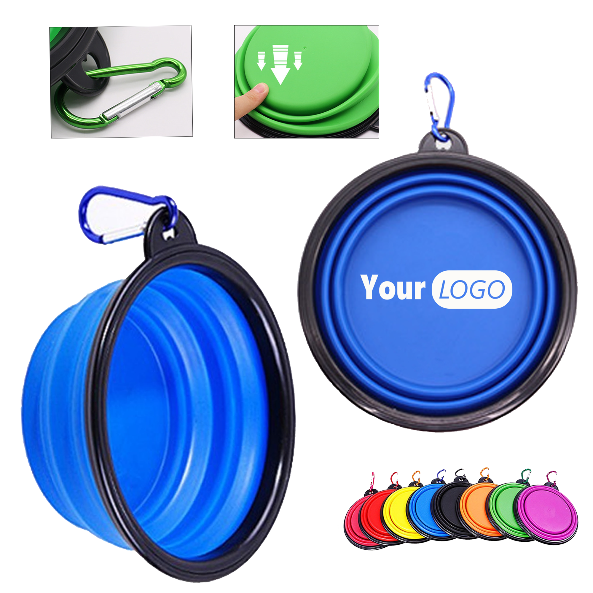 Food Grade Custom Collapsible Pet Bowl 5