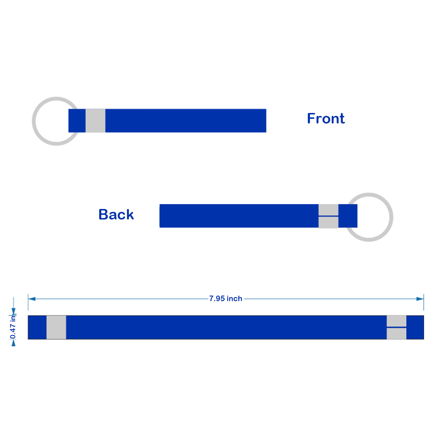 Custom Silicone Key Bracelet - Durable & Portable 3