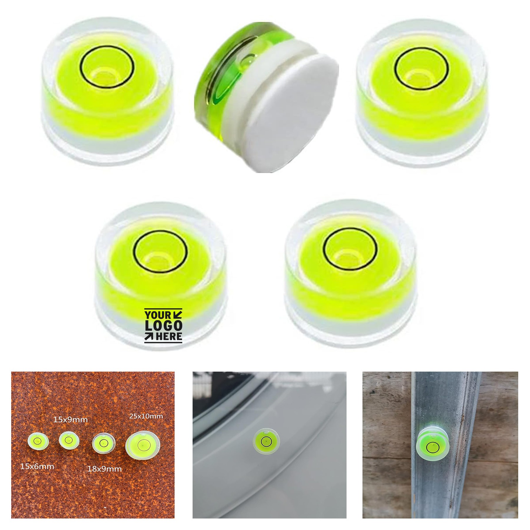Double Sided Adhesive Bubble Spirit Levels 3