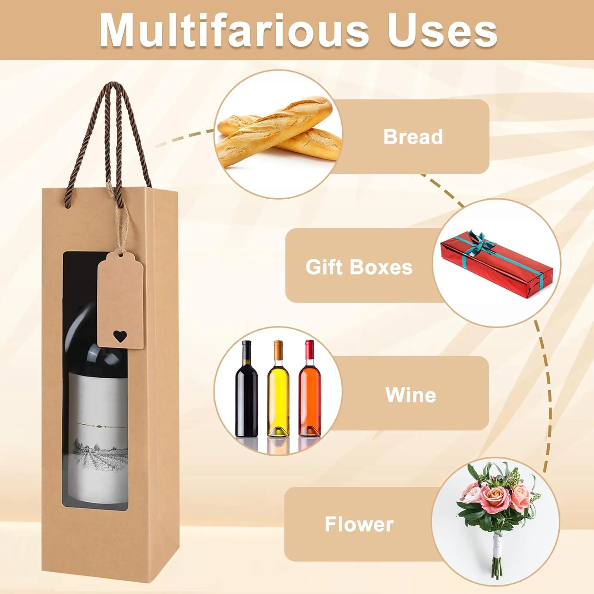 Premium Kraft Wine Gift Bag 4