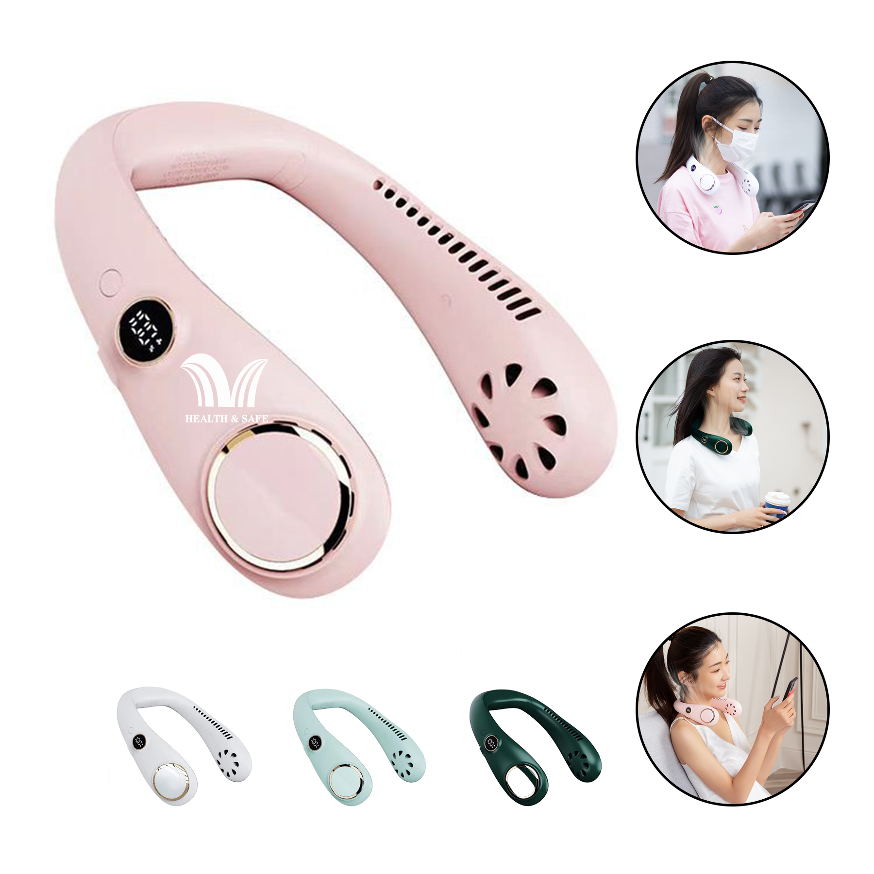 Portable Neck Fan Hands Free Bladeless 2
