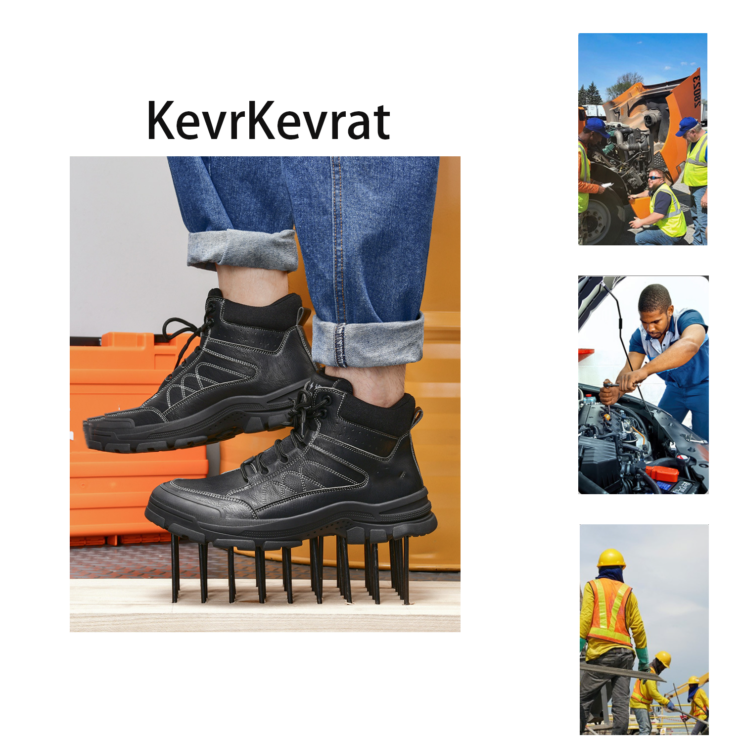 Winter warm high-top labor protection shoes 2