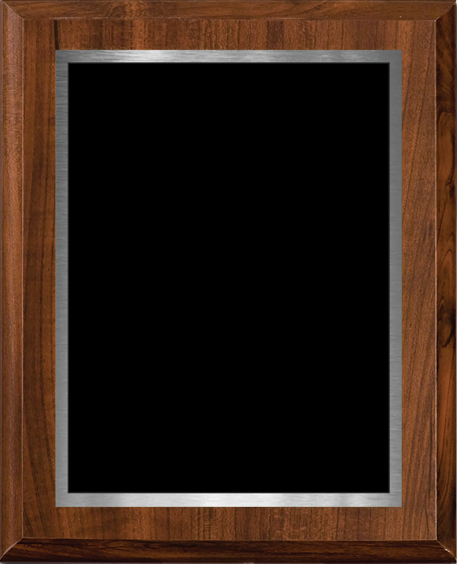 Cherry Finish Plaque w/ Double Engraved Plate 4
