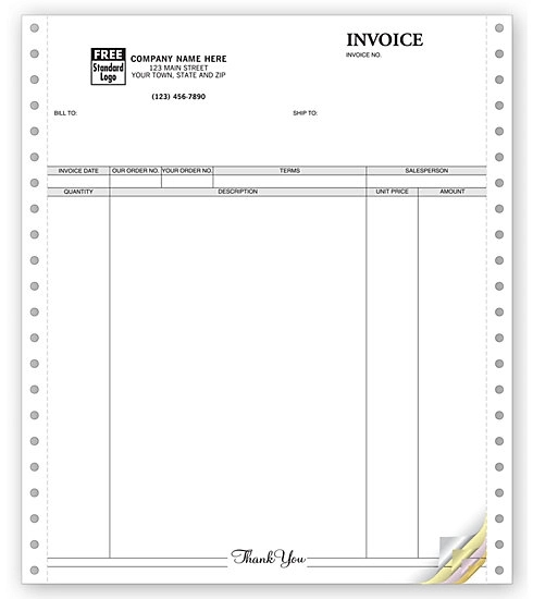 Invoices, Continuous, Classic 2