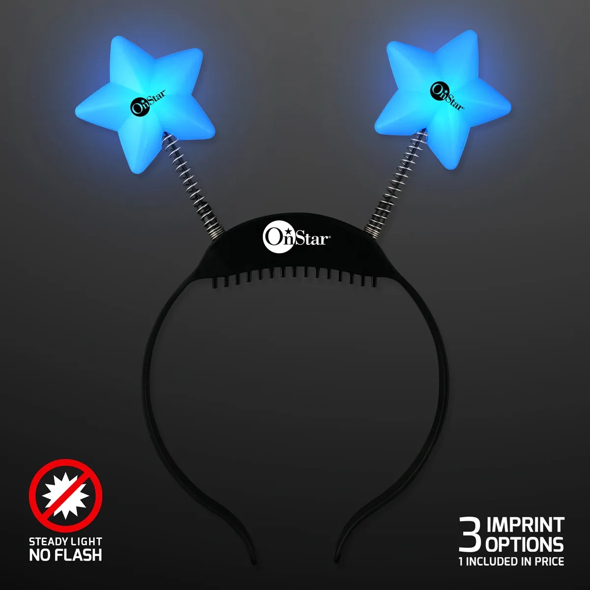 Blue star light-up head boppers 1