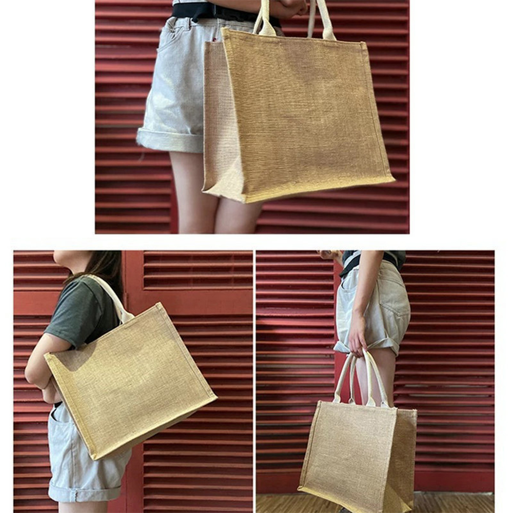 Knitted Beach Jute Handbag 1