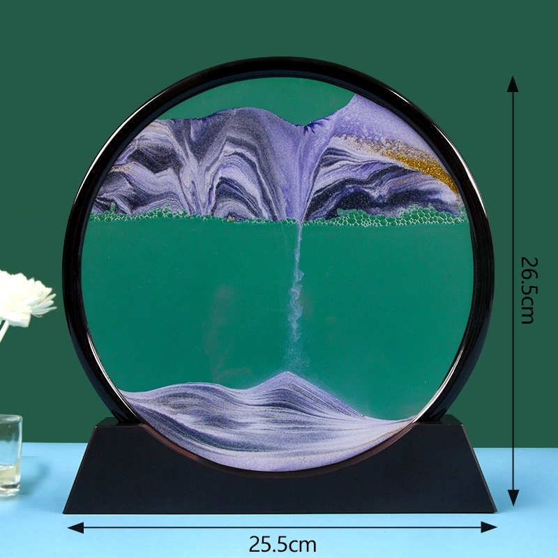 Creative Liquid Qauicksand Painting Art Hourglass 6