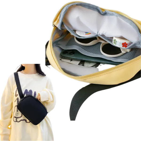 Waterproof Nylon Crossbody Waist Bag 7