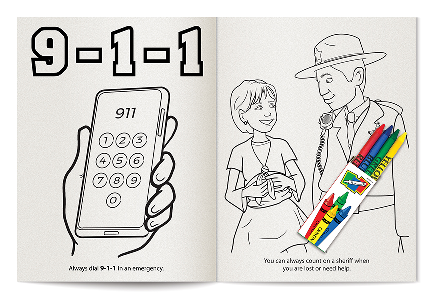 COLORING SET - Your Local Sheriff Coloring Book Fun Pack 6