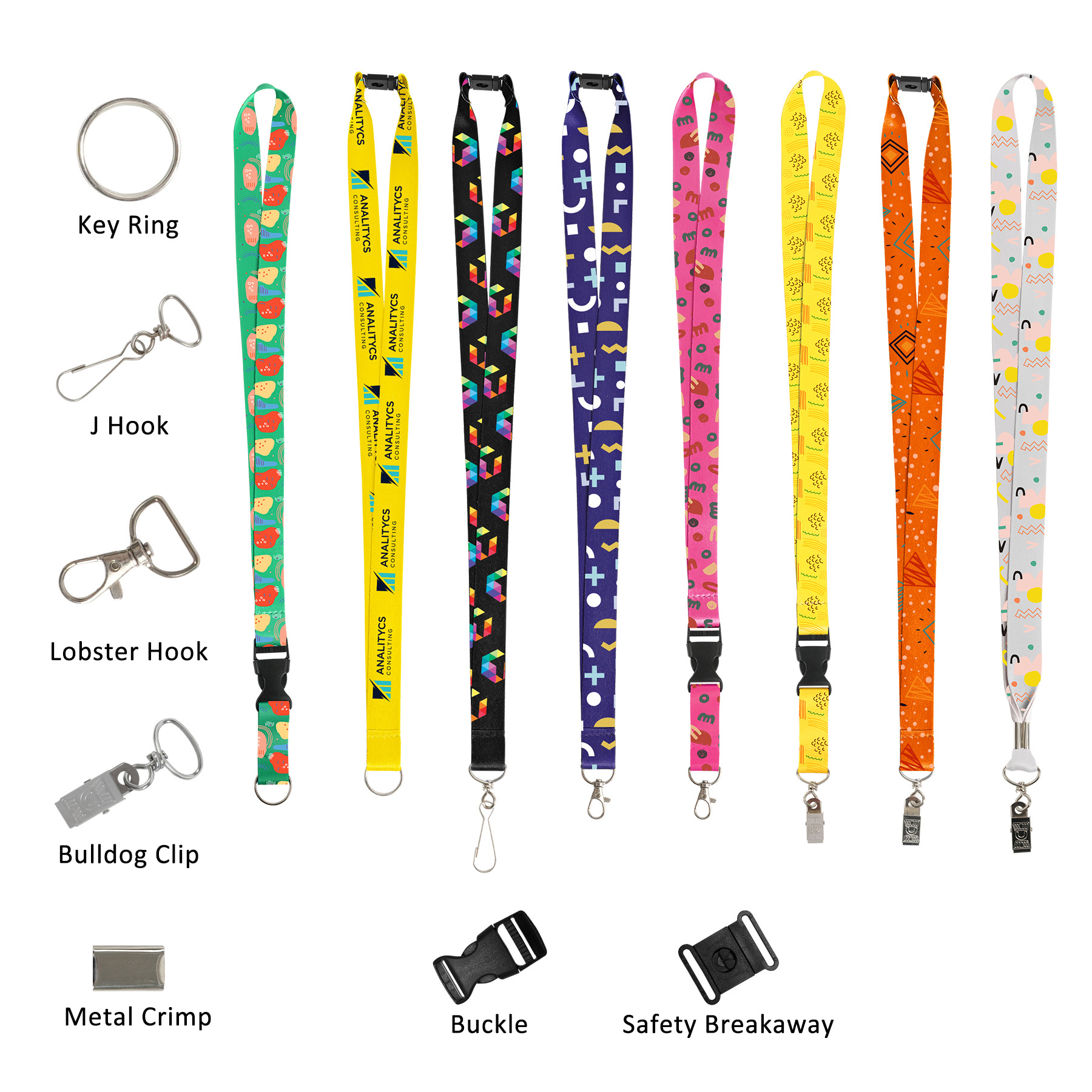 3/4" Full Color Dye-Sublimated Custom Polyester Lanyard 7