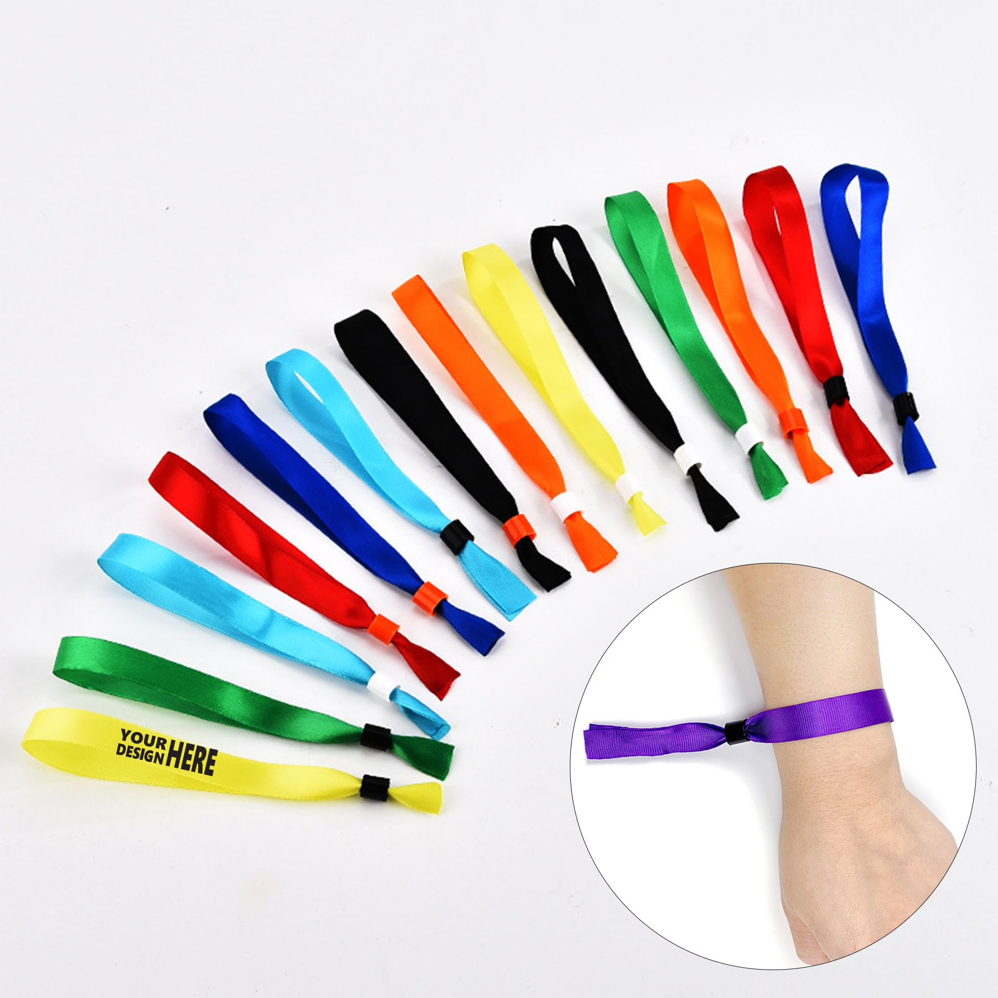 Custom Printed Polyester Event Wristband 2