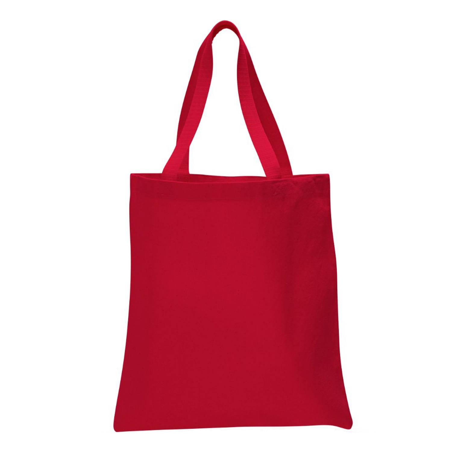 12 oz. Cotton Canvas Tote Bag with Web Handles 21