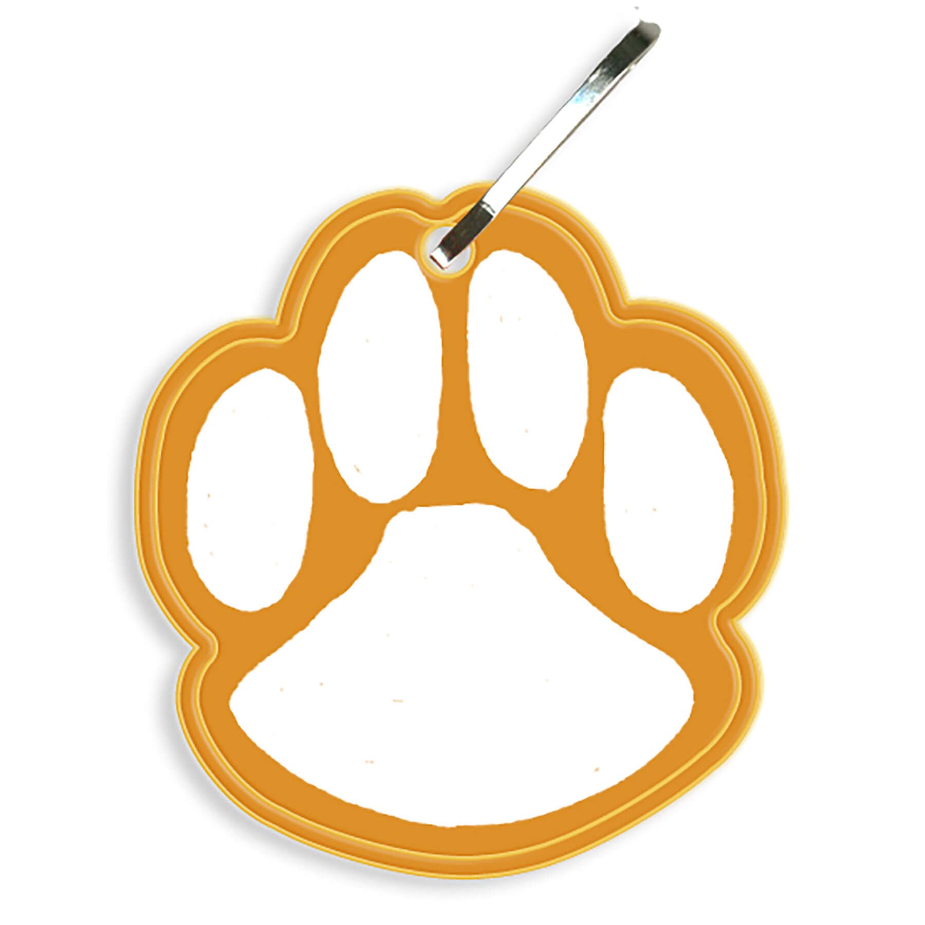 Paw Print Reflective Zipper Pull 1