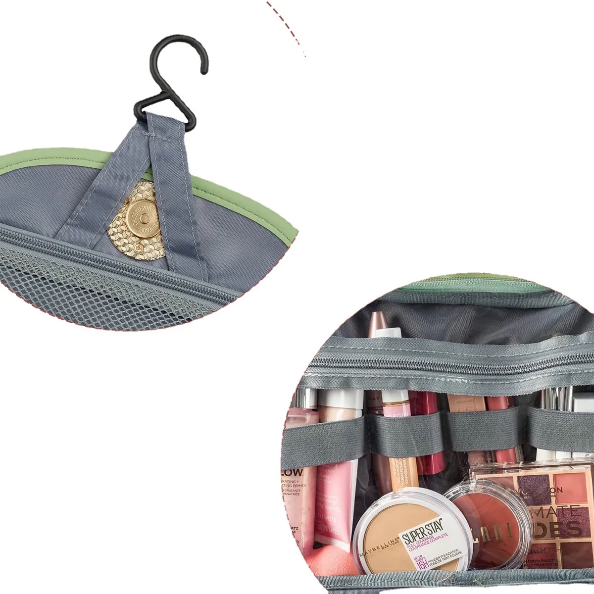Multifunction Foldable Hanging Travel Toiletry Makeup Bag 2